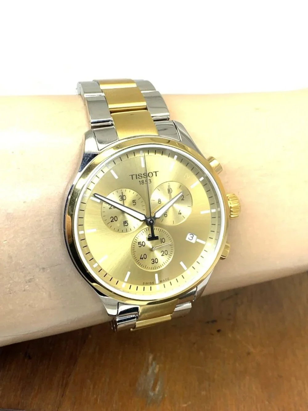 Tissot Men's Watch Chrono XL Swiss Quartz Chronograph Two Tone T1166172202100